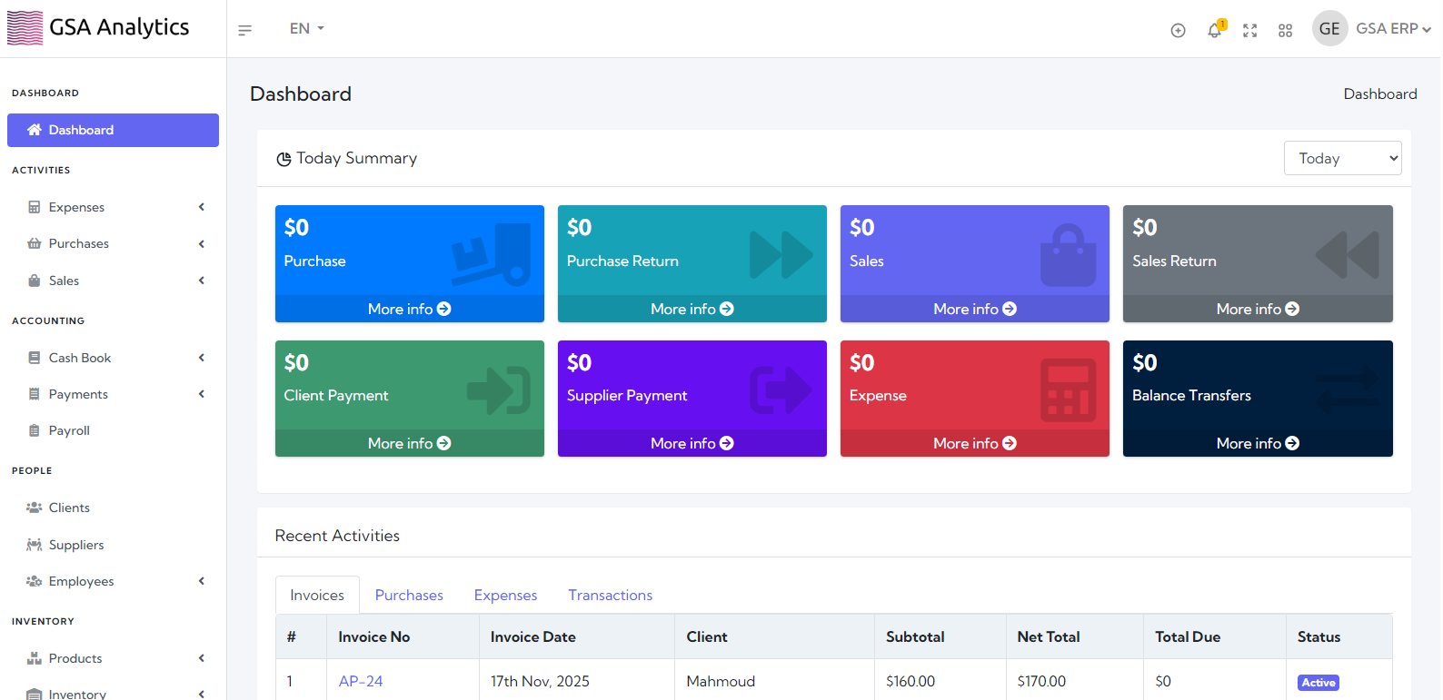 ERP System